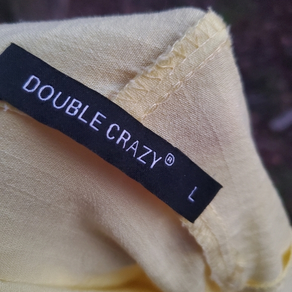 Yellow Ruffled V-Neck Dress - Picture 4 of 4